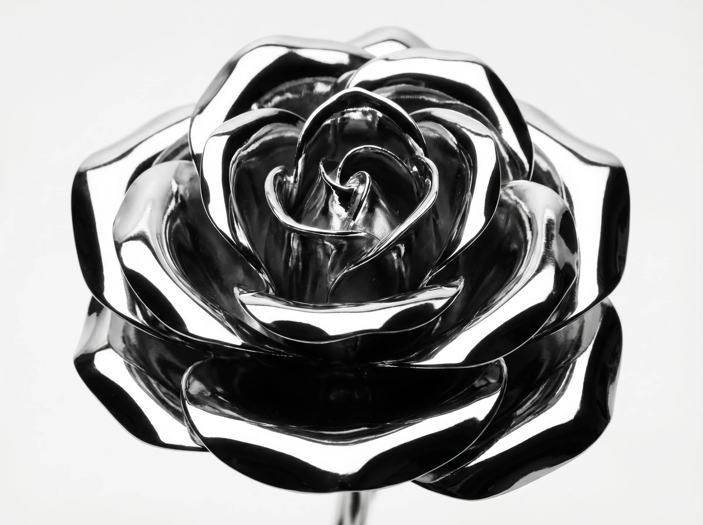 Patrón geométrico de formas orgánicas en blanco y negro